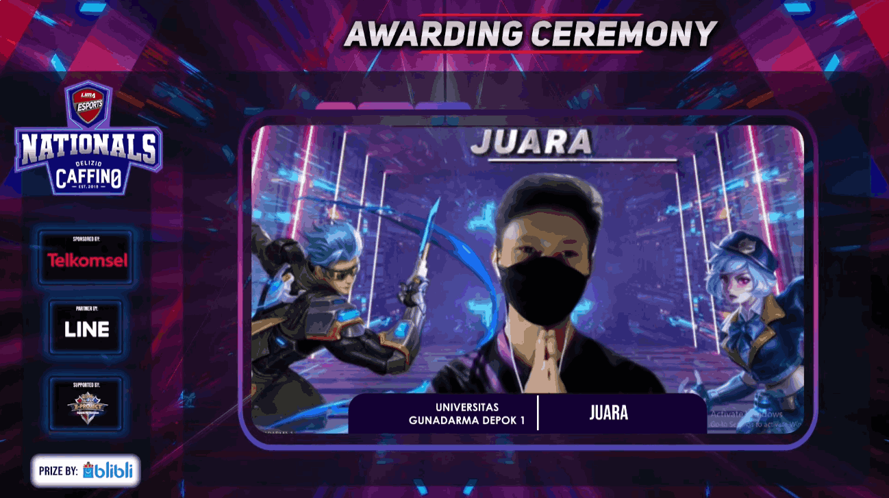 Universitas Gunadarma juarai LIMA Esports 2021 Mobile Legends